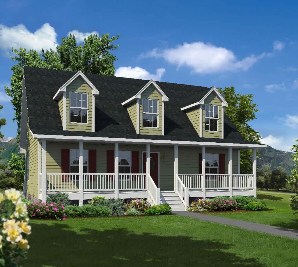 Rendering of Lake Blue Ridge custom home plan