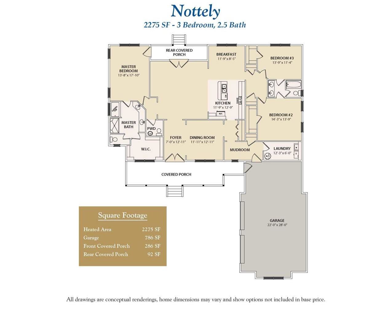 Nottely custom home floor plan