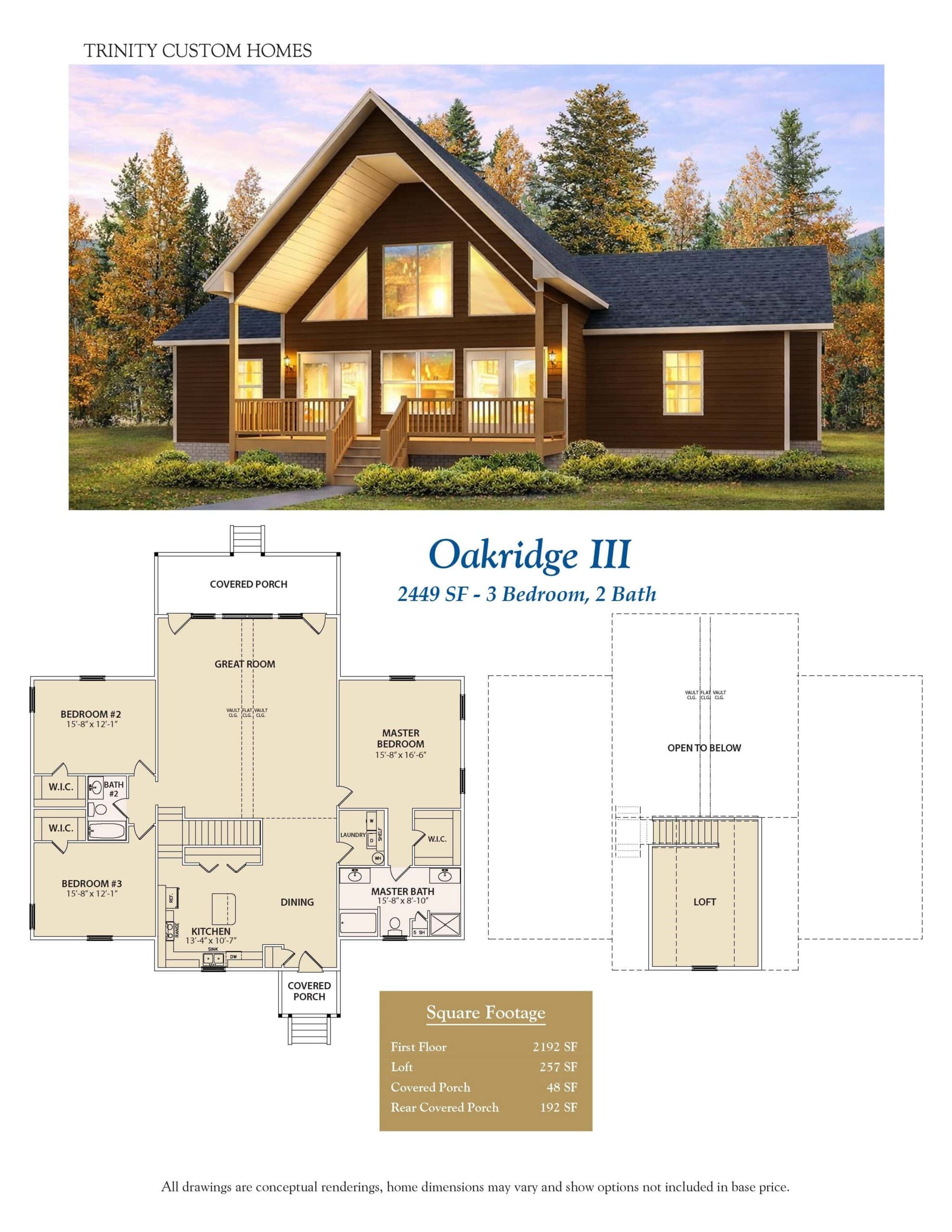 Beautiful custom-built Oakridge III home featuring a spacious layout, large windows, and high-quality craftsmanship. Perfect for families seeking a stylish, functional residence in a serene setting.