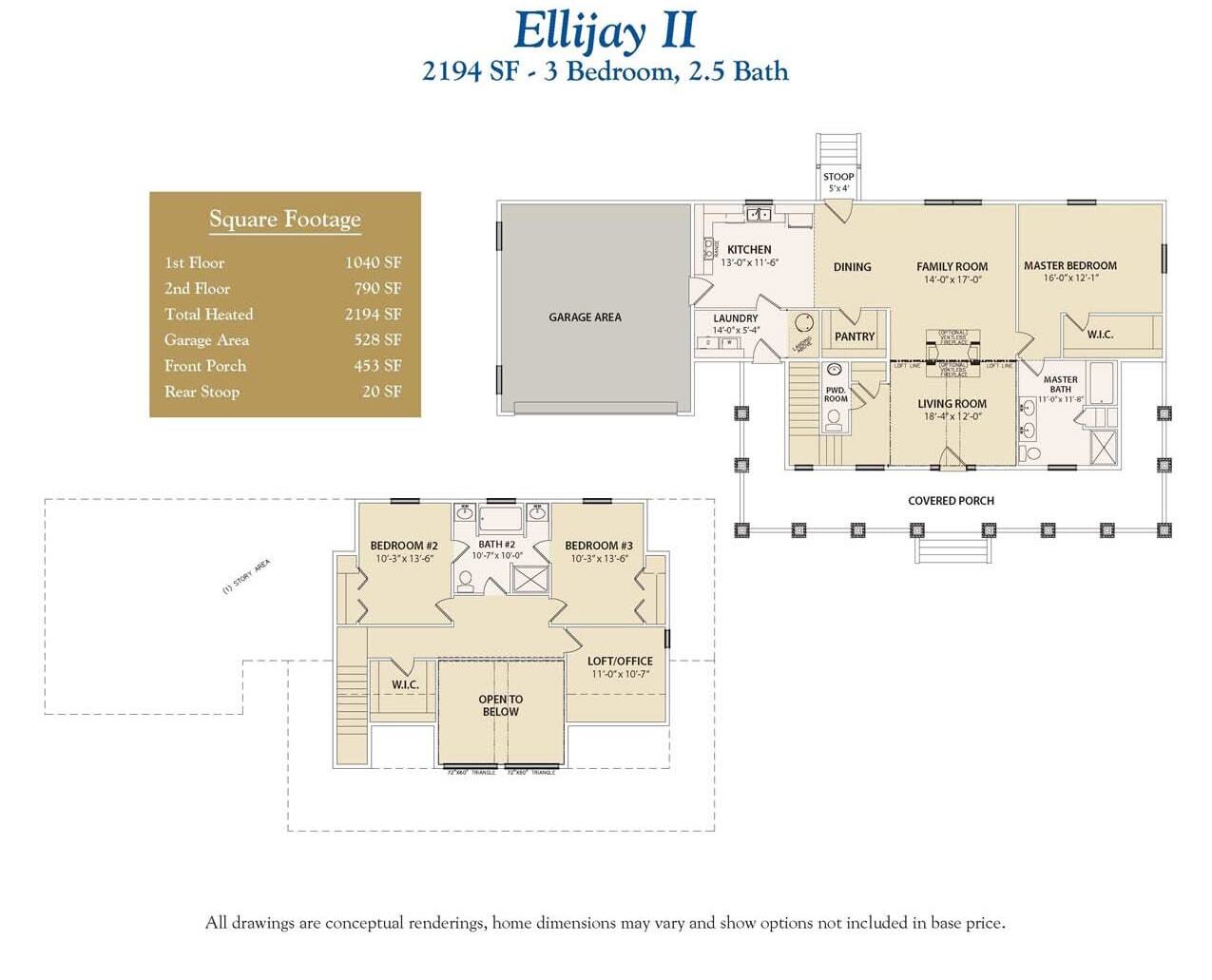 ellijay-ii custom home floor plan