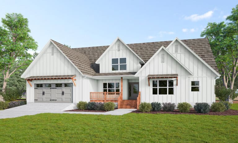 Photo rendering of Serenity Cove custom home plan