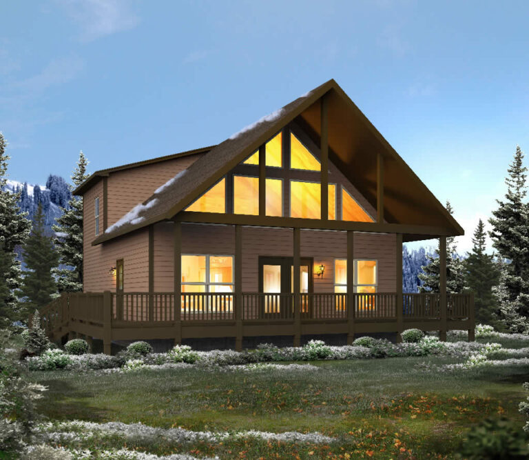 log cabin custom home